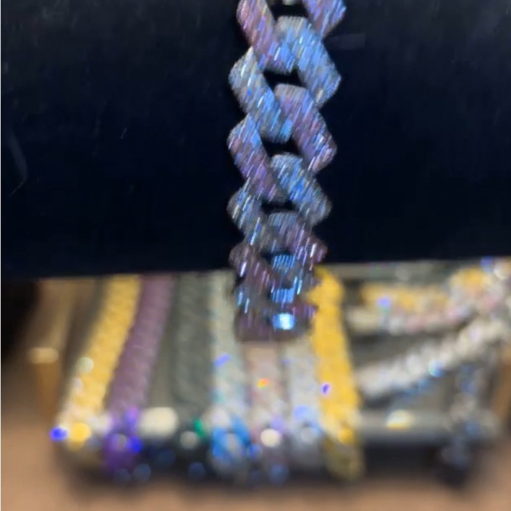 Shimmering Multicolor Chain Bracelet